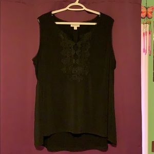 Westport Black Lace Tank Top
